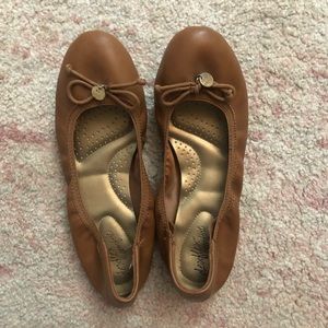 Brown Leather Flats